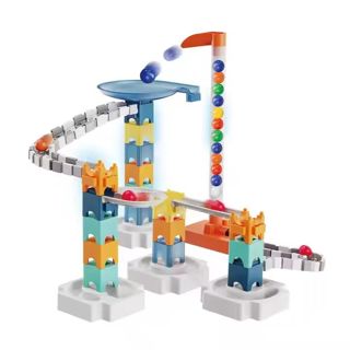 80Pcs Space Marble Run DIY Building Block Track Set