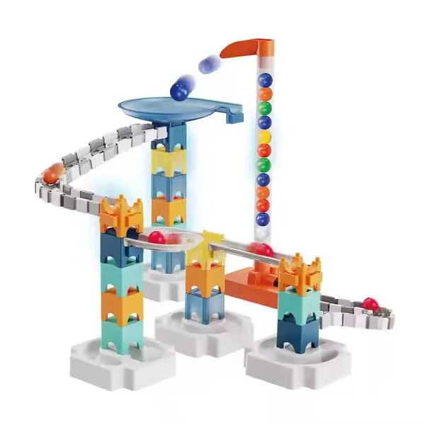 80Pcs Space Marble Run DIY Building Block Track Set image 1