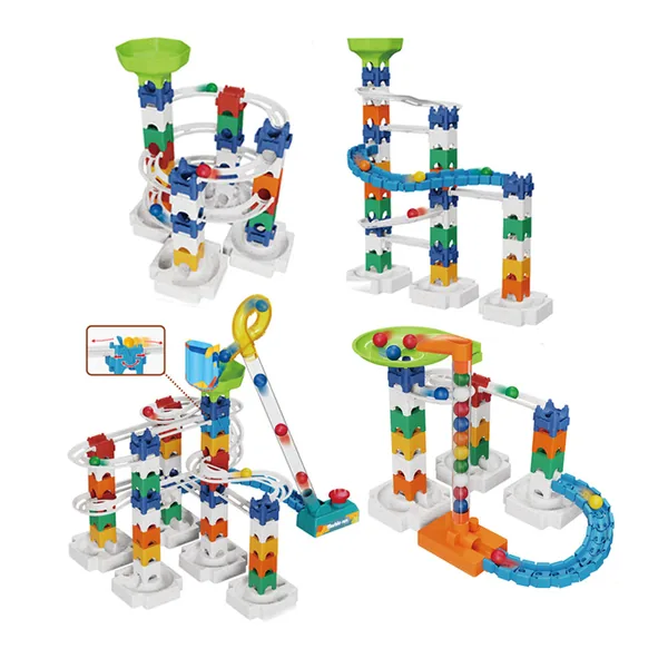DIY Bloques de Construcción Marble Run Racing Track Building Set image 1