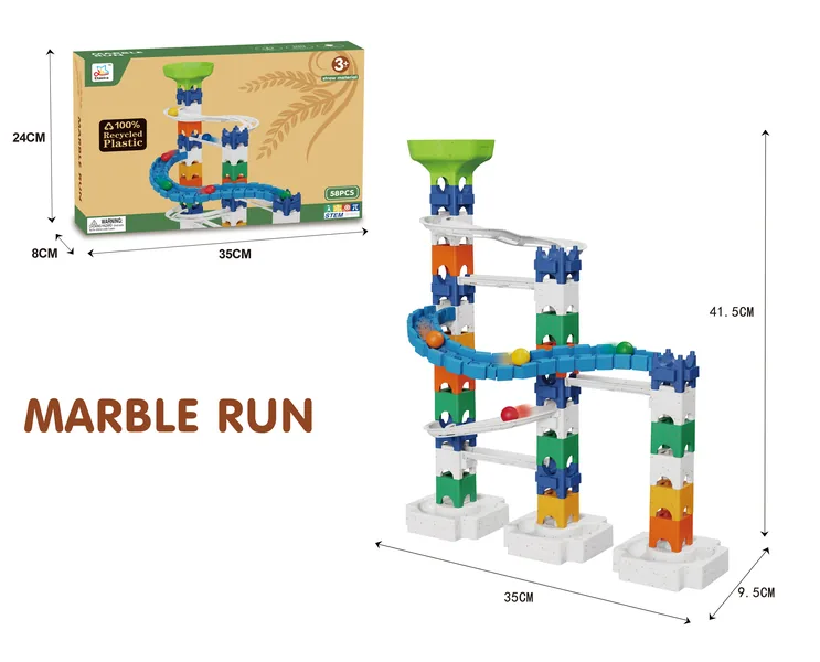 DIY Bloques de Construcción Marble Run Racing Track Building Set image 3