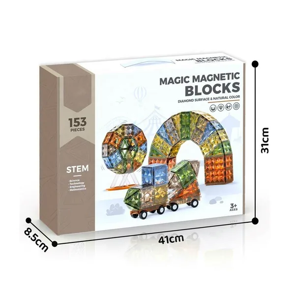 Bloques Magnéticos 3D Diamante Magnetic Building Set image 5