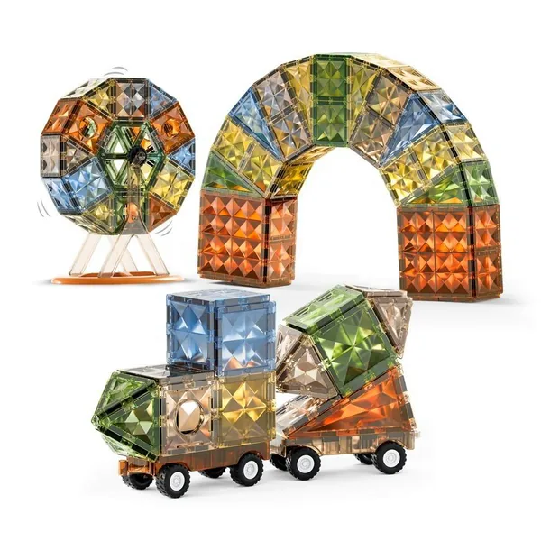 Bloques Magnéticos 3D Diamante Magnetic Building Set image 1