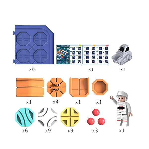 Dual Truck DIY Building Blocks Construction Track Maze Set image 3