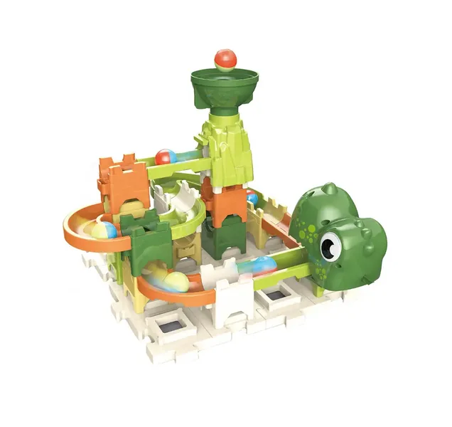 3 in 1 Dinosaur Roll Ball Building Blocks Marble Run Set image 5