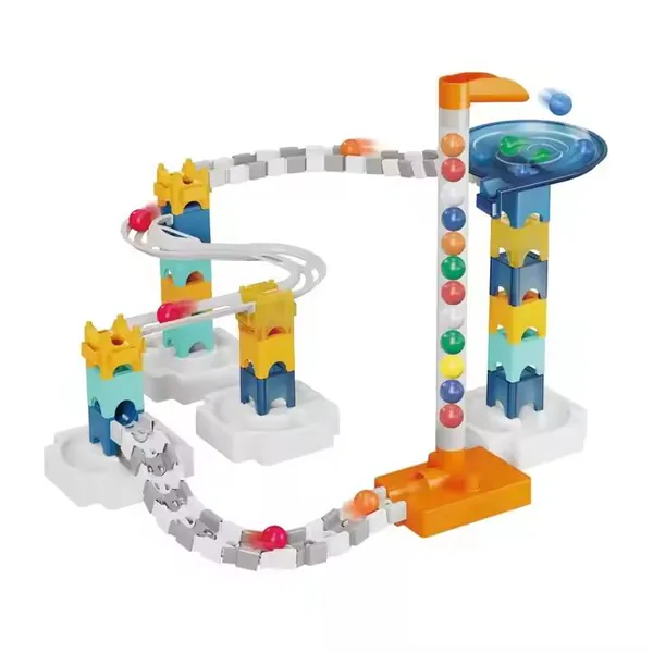 80Pcs Space Marble Run DIY Building Block Track Set image 2