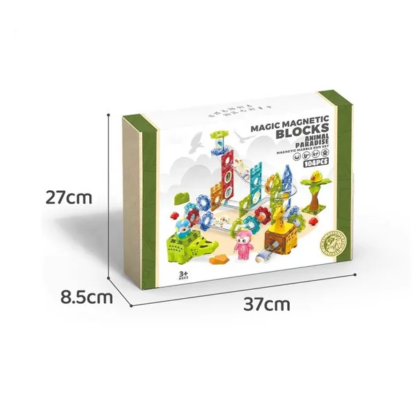 Magnetic Bloques Canicas Marble Run DIY Building Set image 5