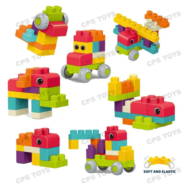 Juego de Bloques de Construcción Suaves Educativos STEM image 1