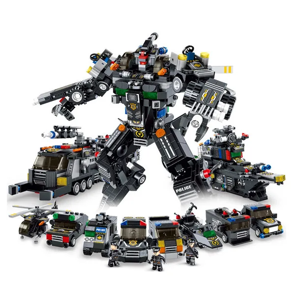 Juguete Bloques Construcción Robot Deformable 832 Piezas image 1