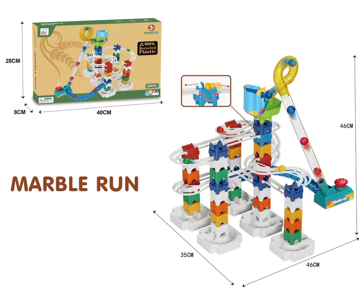 DIY Bloques de Construcción Marble Run Racing Track Building Set image 2