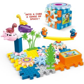 Dinosaur Electronic Building Blocks Set with Sound and Light