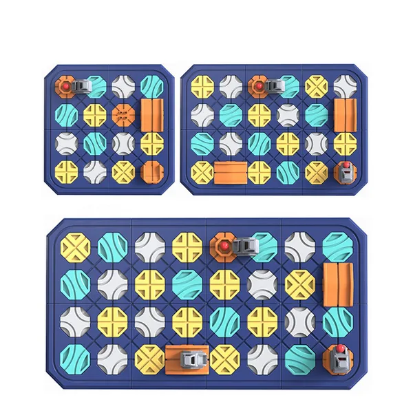 Dual Truck DIY Building Blocks Construction Track Maze Set image 4