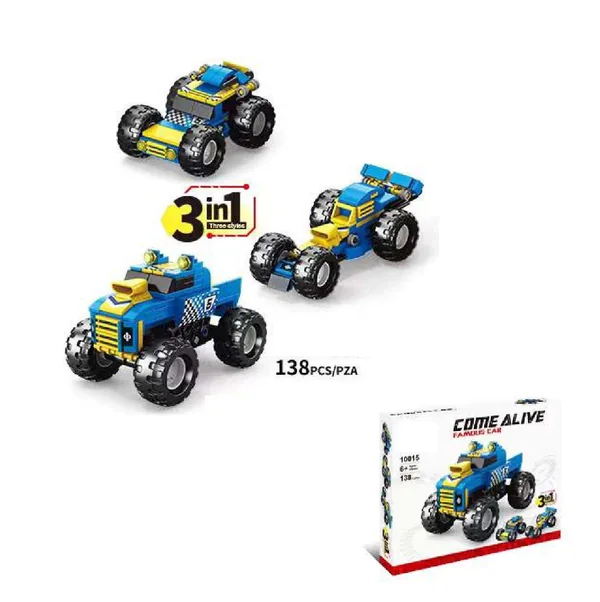 Magic 1276pcs 4 in 1 Car and Truck Building Block Set image 2