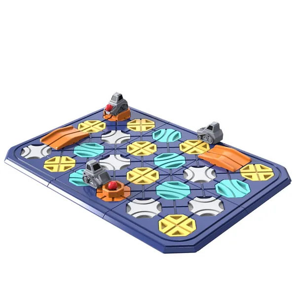 Dual Truck DIY Building Blocks Construction Track Maze Set image 1