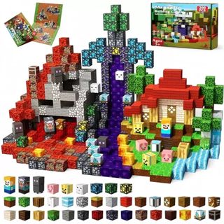 200 Piezas Bloques Magnéticos Hell Forest Magnetic Building Set