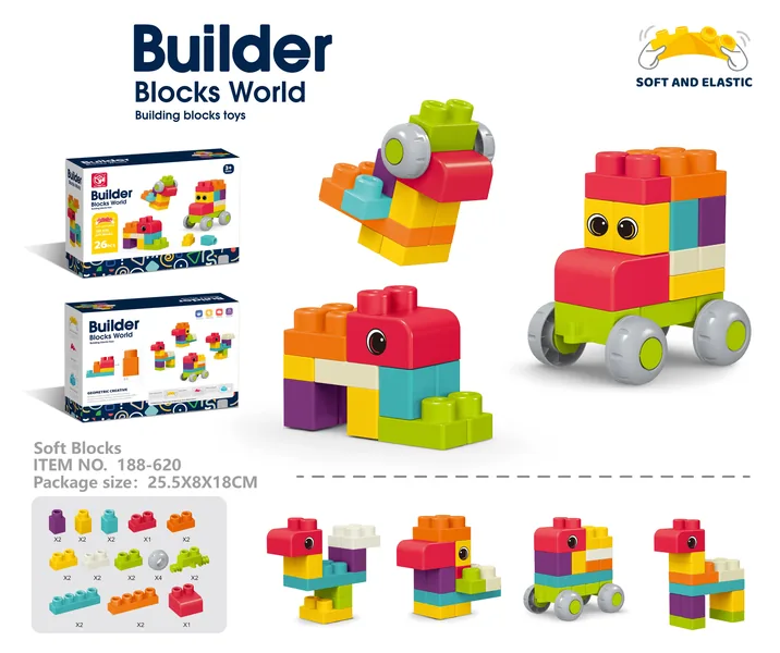 Juego de Bloques de Construcción Suaves Educativos STEM image 4