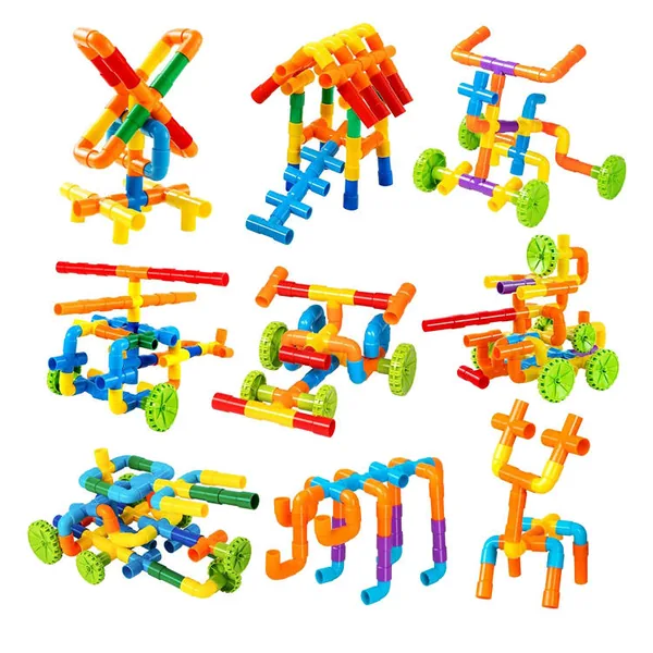 Bloques de Construcción STEM de Tuberías 88 Piezas image 1